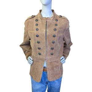 Prosper & Devine Suede Military Jacket, Women's Large